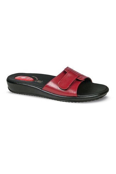 Ceyo Red Orthopedic Women's Slippers - 9200-12