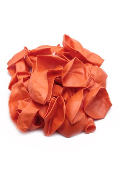 Lora Wedding 30 Pieces Orange Color Metallic Balloon