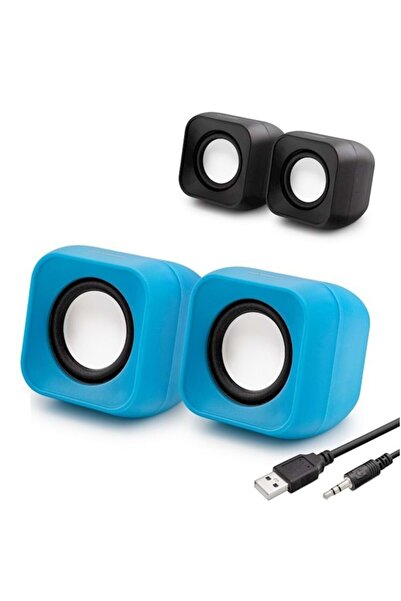 HADRON Hoparlör 1+1 Usb Speaker 5w 90hz-20khz 80db Pc Speaker Hd6048