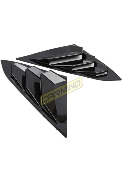 Carmind Honda Civic Fc5 Sedan Kelebek Cam Kaplama Vizörü Piano Black 2016-