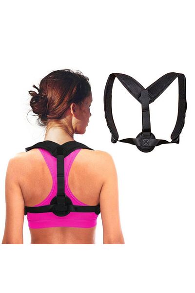 Ankaflex Women's Black Corset For Standing Upright