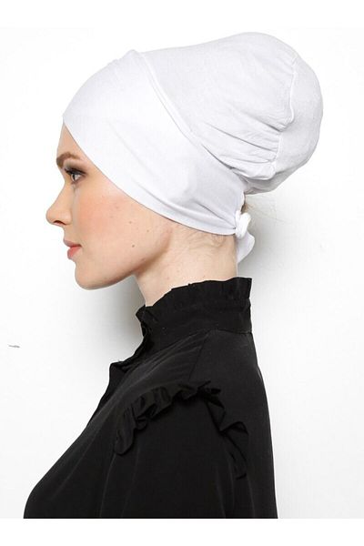 ala hüppe Xl Cross Lace Bonnet - White -