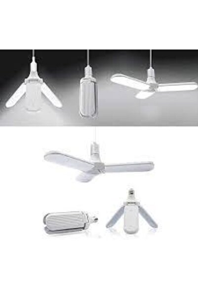 Genel Markalar Pervane 45 Watt Led Ampul Yüksek Lümen Beyaz Işık Katlanabilir