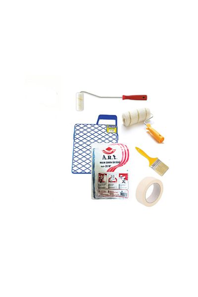 HMO Dizayn 6 Pieces Painter Set Roller, Finger Roller, Cut, Grid, Thick Cover, Tape