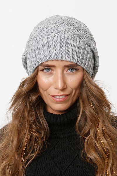 Vemod 36 Lined Knitwear Knitted Beret - Gray