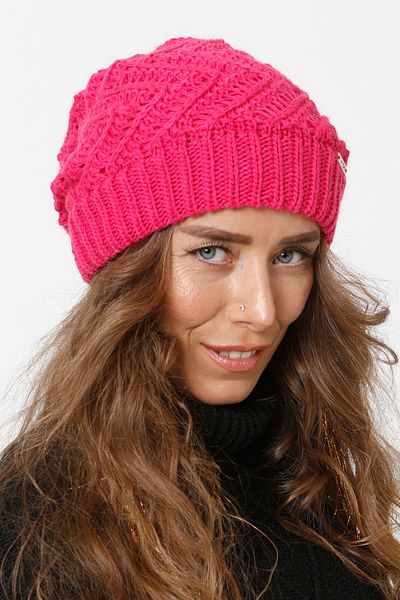 Vemod 36 Lined Knitwear Knitted Beret - Fuchsia