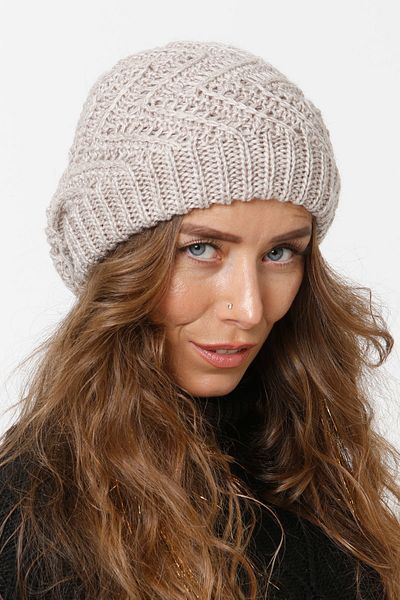 Vemod 36 Lined Knitwear Knitted Beret - Stone