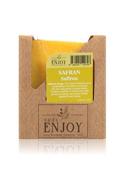 Enjoy Natural Saffron Handmade Face, Hair and Body Soap