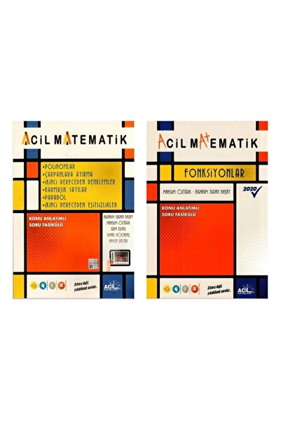 Acil Yayınları Polinom Çarpanlara Ayırma + Fonksiyon Fasikül 2'li Set 2021**