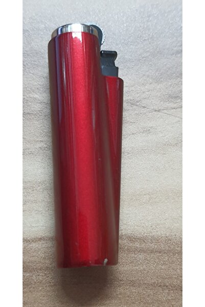 Clipper Kırmızı Metal Kılıflı Çakmak
