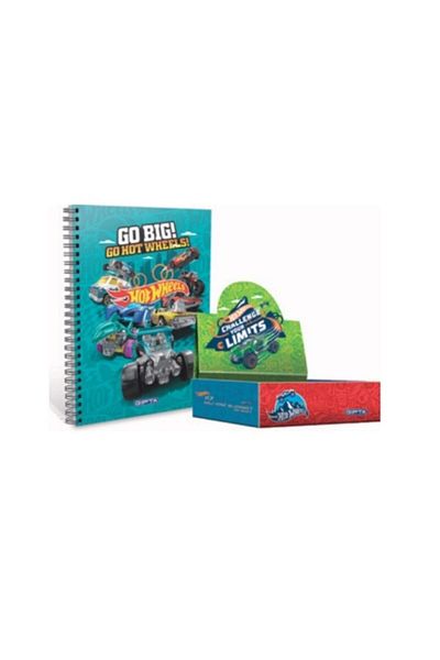 Gıpta Hot Wheels A6 (mini Size) Spiral Cardboard Cover Notepad (Pack of 36) 5395