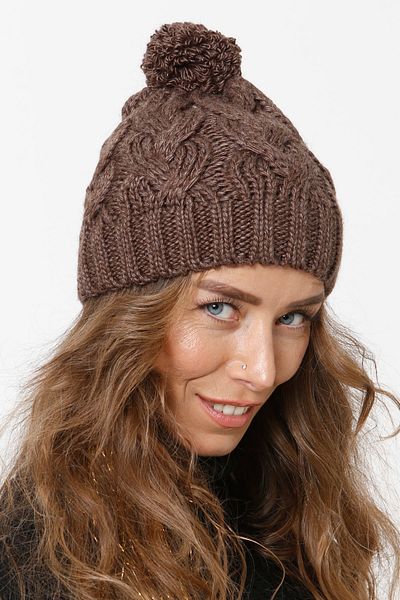 Vemod 83 Pompom Knitwear Knitted Beanie - Brown