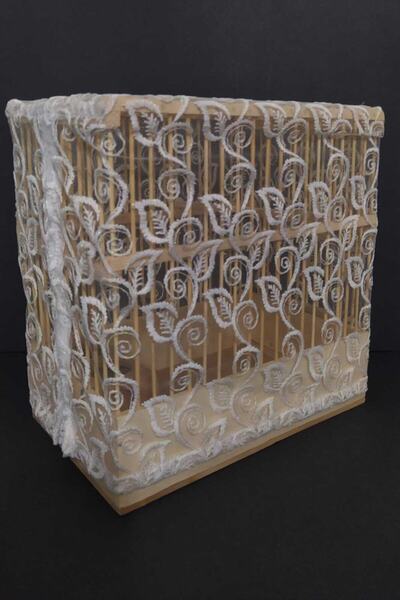 cotanakkafes Kafes Tülü Üsten Geçme Fermuarlı 28x27x17