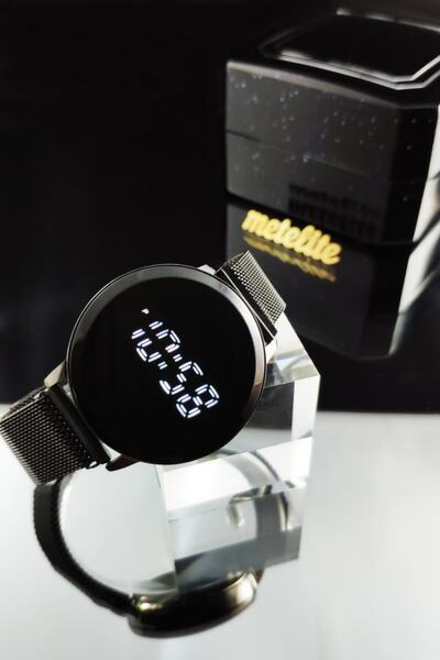 Tulpar Unisex  Kol Saati Miknatisli Dokunmatik Led Dijital Hasir Kordon Saat ...