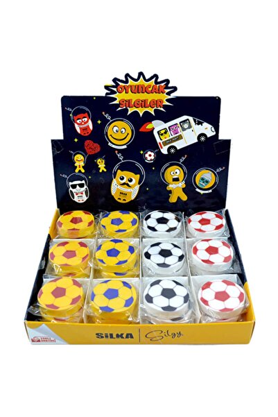 Silka Goma de șters fotbal cu 4 modele 36 buc