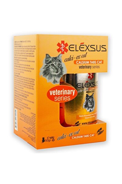 Elexsus Kediler Için Vitamin D3 Kalsiyum Ve Fosfor Tableti 50gr
