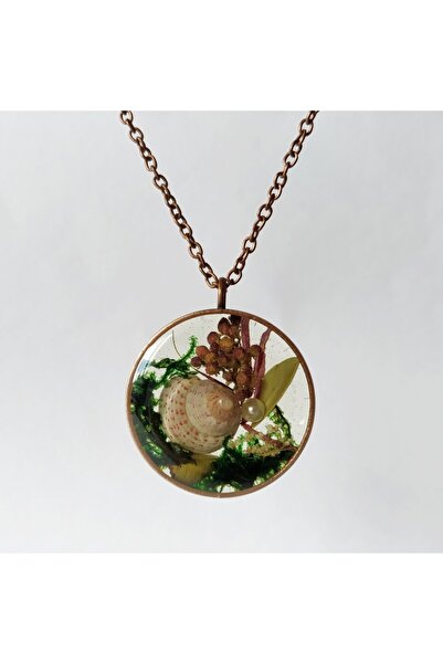 Halley Concept Custom Handmade Terrarium Design Resin Women's Necklace