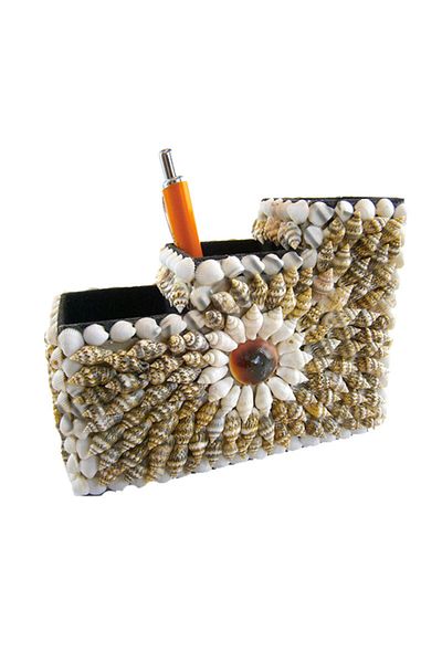 evinizdeki okyanus esintisi turkuaz hediyelik Pencil Case Three Compartment Pen Holder