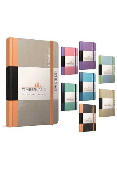 Gıpta Timberland Hard Cover Notepad 9x14cm 120 Sheets Lined (Pack of 3) 4322