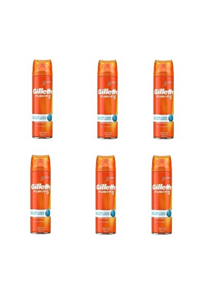 Gillette Fusion5 Ultra Hassas + Serinletici Tıraş Jeli 200 ml X 6'lı Paket