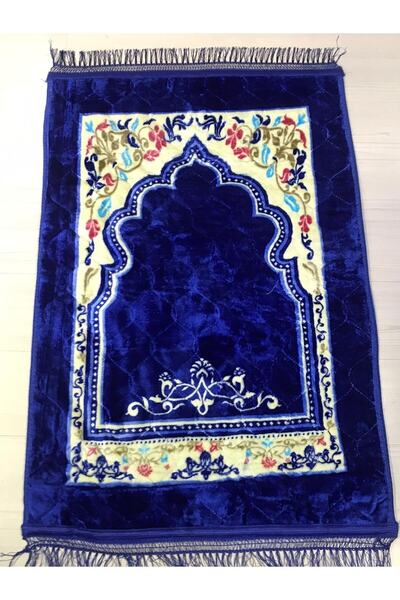 Hac Dünyası Kalın  Seccade Mavi