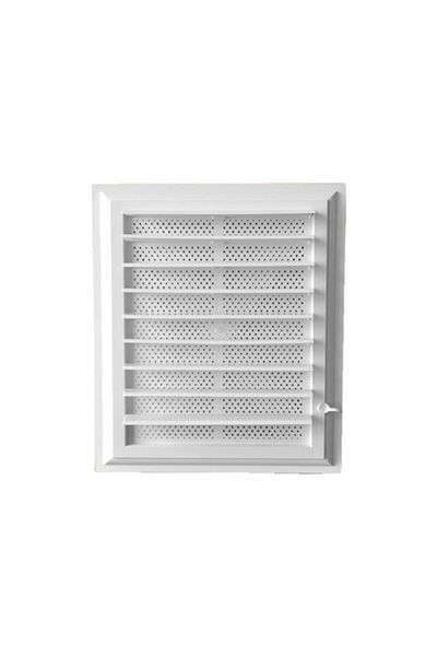 ERD Alüminyum Bathroom WC Ventilation Grille Shutter White Plastic 40 X 50 Cm