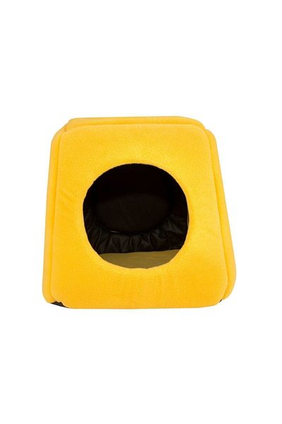 CatHouse 3 Function Washable Cat House - Cat Bed & Nest Polar Yellow