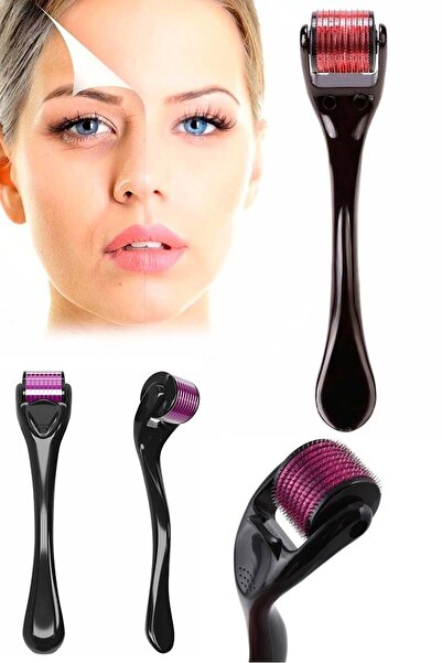 Generic Brand رأس تيتانيوم 540 إبرة ديرما رولر 0.5 ملم إبرة جلد الوجه والجسم