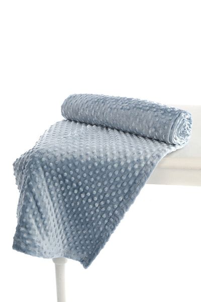 Merinos Pearl Soft Indigo Double Blanket - Bud