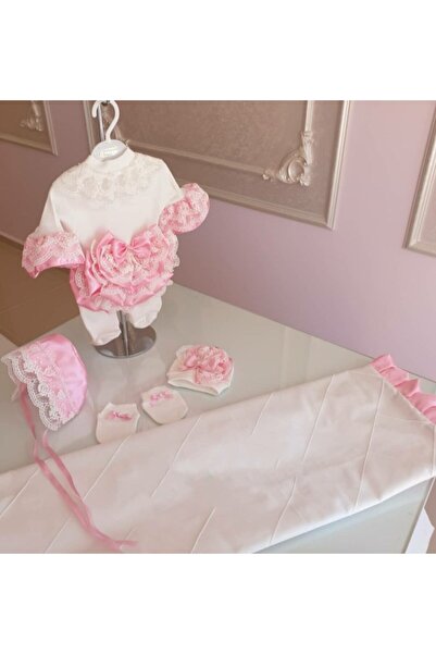 Tozpembebaby Baby Girl White Pink Hospital Exit