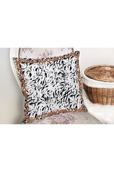 Realhomes Zebra Motif Custom Design Digital Printed Modern Pillow Throw Pillow Cover
