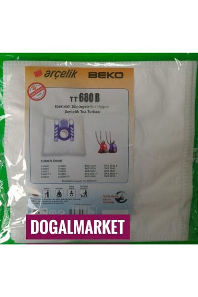 Arçelik S 6800 S 6805 20 كيس غبار