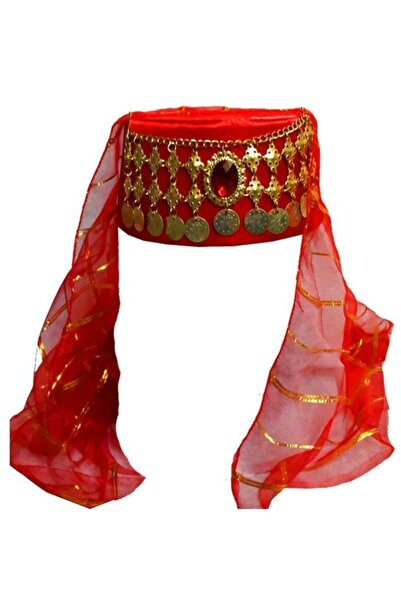 beyzade kostüm Kadın Kırmızı Tüllü Şapka