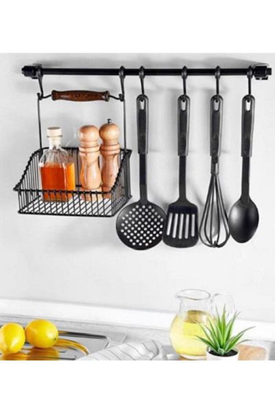 MY KITCHEN COLLECTION Ry Home Black Phenomenon Vip Hanger Basket