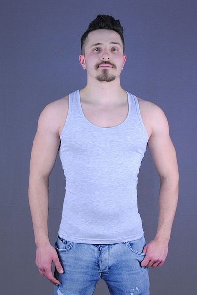 JoCox Γκρι ανδρικό Rambo Singlet
