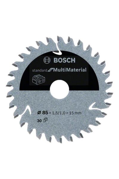 Bosch - Standard For Serisi Çoklu Malzeme Için Akülü Daire Testere Bıçağı 85*15 Mm 30 Diş