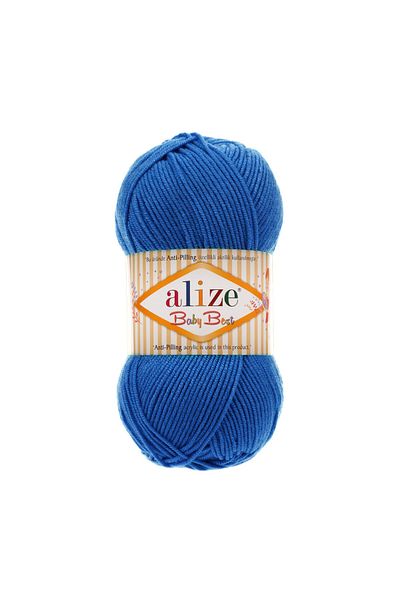 Alize Baby Best 5 Pieces Saks Blue Color Knitted Twine Κωδικός χρώματος: 141