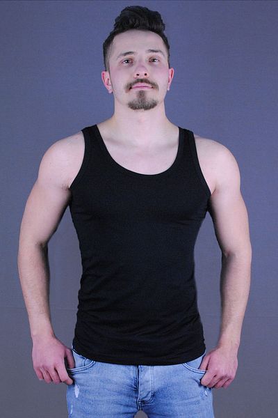 JoCox Black Modal Combed Cotton Men's Athlete