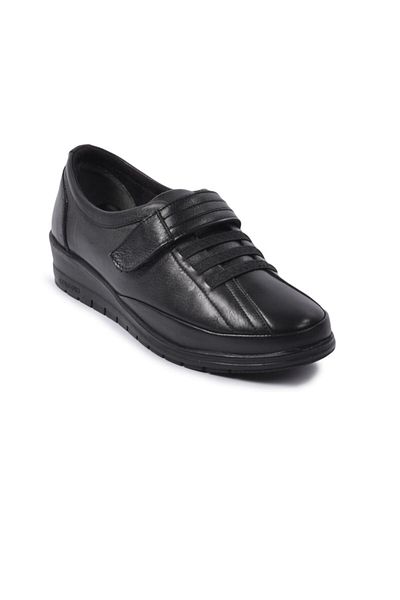 Üçel Voyager 7679 Black Women's Genuine Leather Casual Shoes
