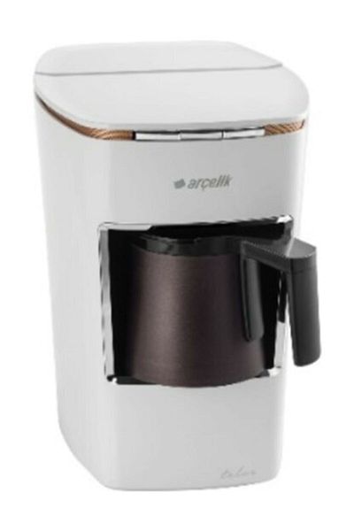 Arçelik K 3400 White Midi Grounds Turkish Coffee Machine