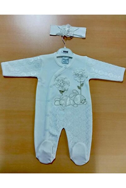 Sönmez Baby Dantelli Özel Seri Kız Bebe Tulum