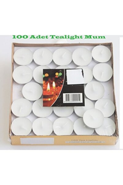 HİSARAKSESUAR Tealight Mum Beyaz 100 Adet