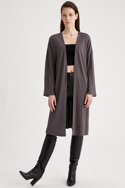 DeFacto Strickjacke - Schwarz - Regular Fit