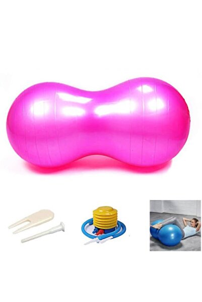 Leyaton Fıstık Pilates Topu 90x45 Cm Pembe+ Pompa