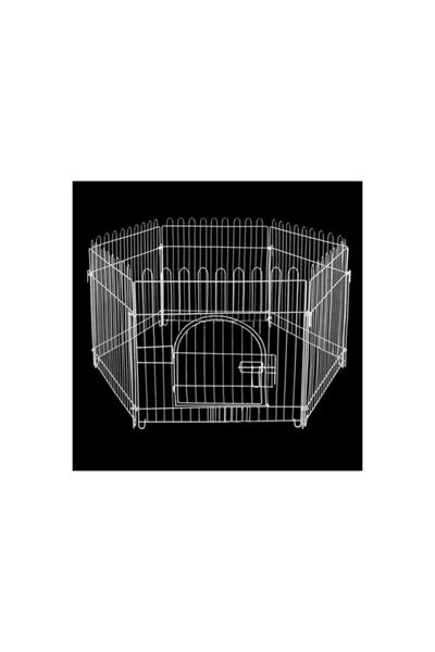 PET BOSS Zampa Köpek Çiti Beyaz Metal 60 Cm X 55 Cm