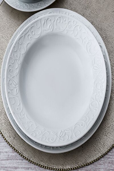 Güral Porselen Sade Yemek Tabağı