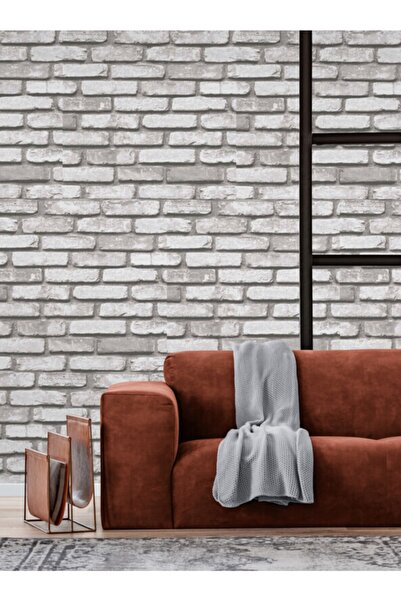FNC CONCEPT Taş Tuğla Desenli 3 Boyutlu Duvar Kağıdı