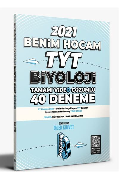 Benim Hocam Yayınları Tyt Biyoloji Tamamı Video Çözümlü 40 Deneme Sınavı