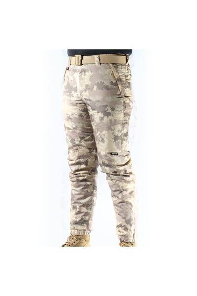 Ervo Tactical & Outdoor Ανδρικό παντελόνι καμουφλάζ σε μπεζ χρώμα για κρύο κλίμα
