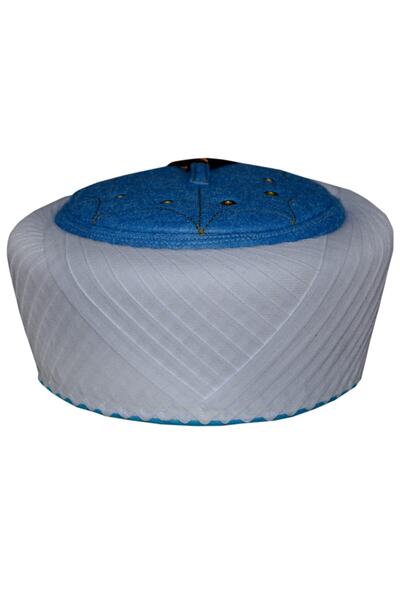 şahinbak Luxury Turquoise Felt Sultan Yellow,imam Yellow,cross Yellow,turquoise Imam Yellow (S016)